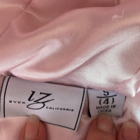 Oh So Cute! girls 4 Light Pink Faux Fuzzy Coat - Picture 4 of 7